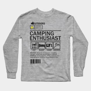 Camping Enthusiast Long Sleeve T-Shirt